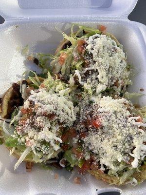 Sopes de asada