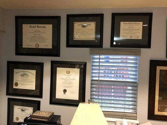 Attorney's Diplomas