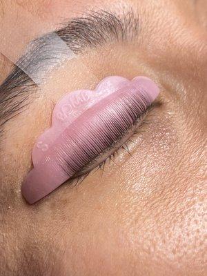 Process of a lash lift