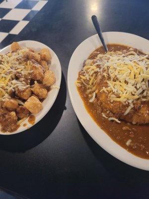 Sausage Chili Cheeseburger