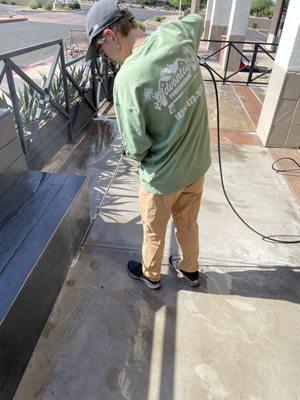 Pressure Washing commercial property