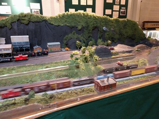 HO scale model train layout