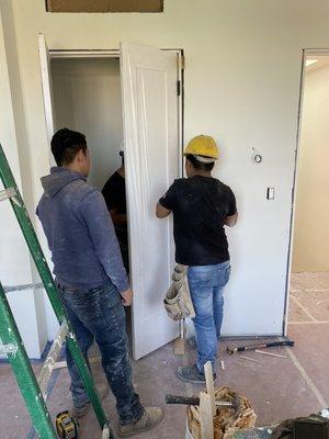 Installation of closest door part 2