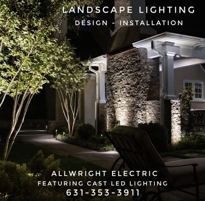 Design, installation and repair services for landscape lighting.