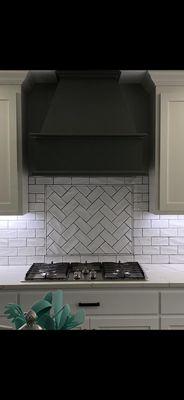 Backsplash herringbone Rile 3x6