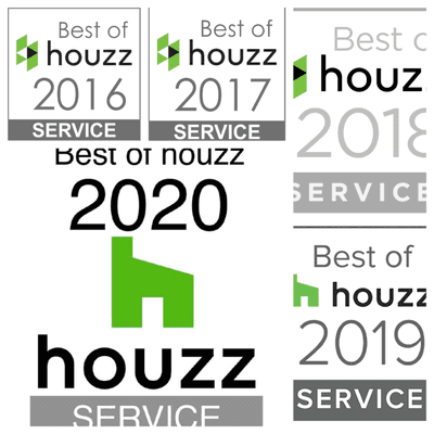 Won "Best of Houzz" for the past 5 years!!!