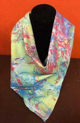 Bandannas with Marbling Art