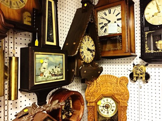 antique clock that they sell andrepair