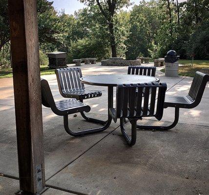 Patio dining and fire pit