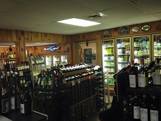 just a sample of the beer, wine and liquor room