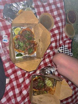 Birria Tacos at On The Green DTFW