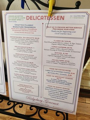 Menus