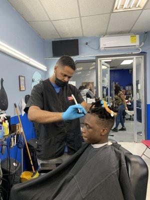 P the barber creating styles