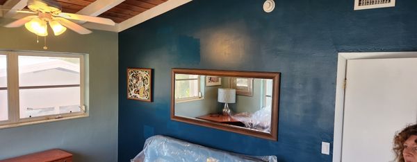 Interior designer paint application.