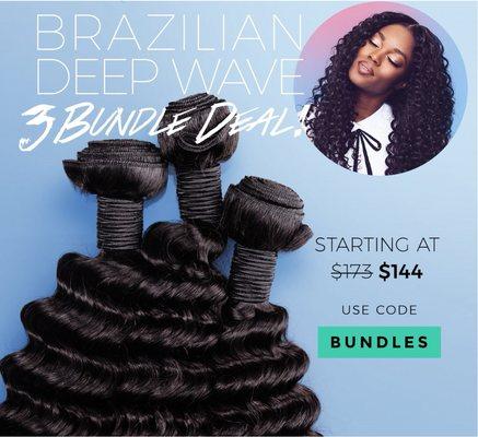 Get these Deep wave bundles @ www.ebonybhair.mayvenn.com