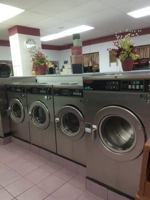 Some of the huge washers and notice how clean it is !