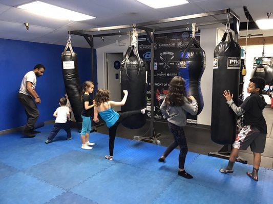 Kids class at Defiant... (every Mon, Weds and Fri)  Future champs being taught by current champs