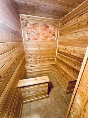 New himalayan salt therapy & cedar sauna