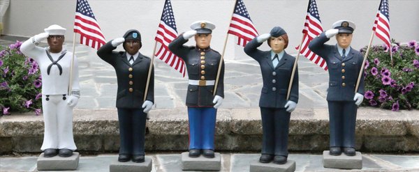 military statues all services in full color