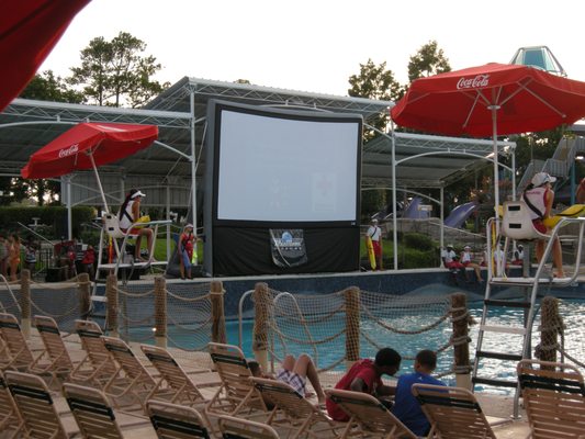 Water-park movie nights