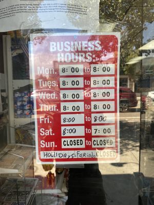 Business hours