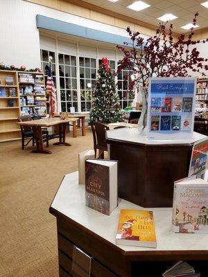 Christmas book display @ Ligonier Valley Library