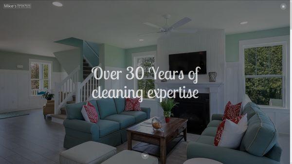 Mike's Cleaning Service - website home page