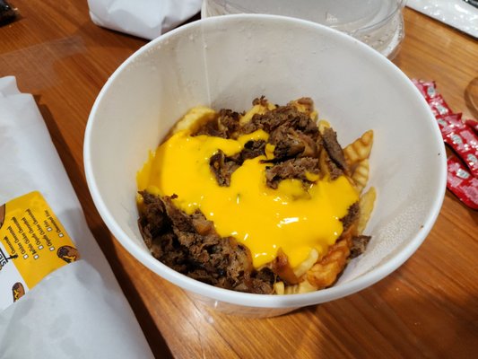 Loaded fries, see their picture and compare the amount they give you