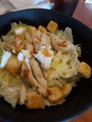 Caesar salad had yellow lettuce.  Nothing special