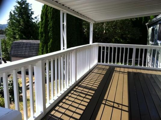 Deck refinish Kalama Wa