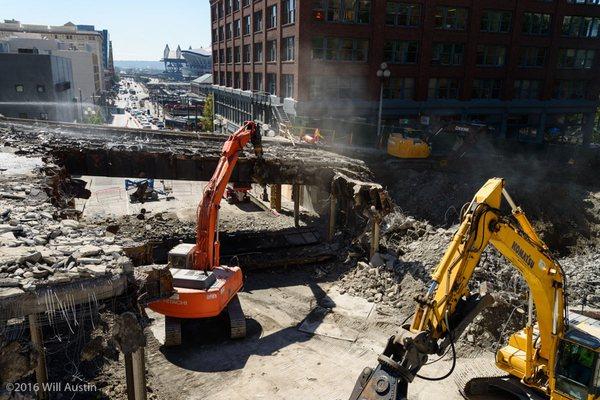 IMCO working at Yesler Bridge, Seattle, WA.