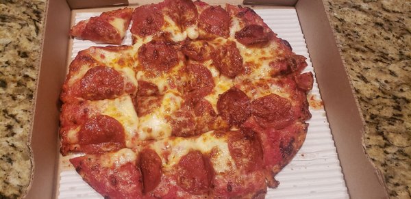 Lunch pepperoni pizza..yum!