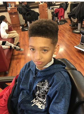 Afro with Fade for my Son Deron