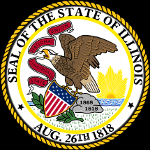 Seal of Illinois may appear on a notarization in Illinois.