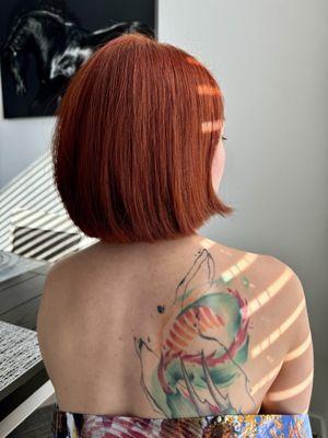 Back view of my new hair