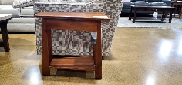 Craftsman wedge end table