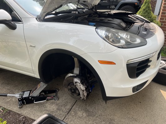 Front and rear pads on a 2015 Porsche Cayenne diesel