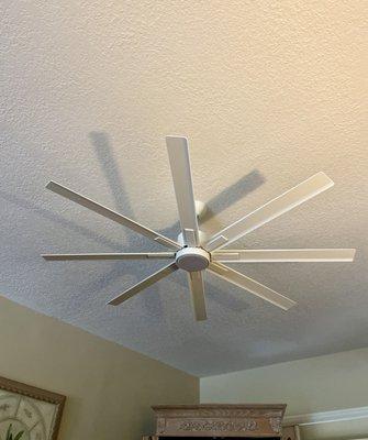 This fan really cools the room - wish I had met Jan at All About Fans when the house was built