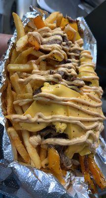 Philly cheese steak fries