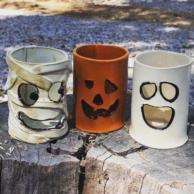 Halloween votive candle holders