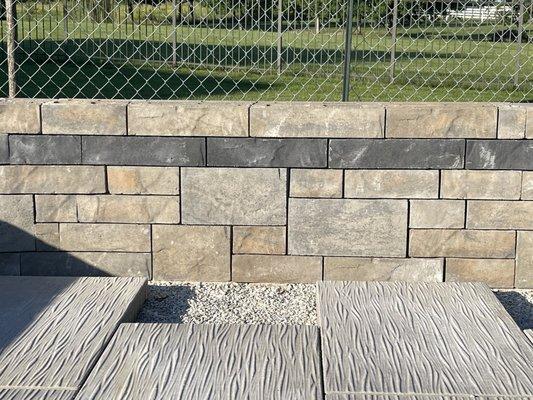 Wrong pavers on the wall,  techo bloc rep confirmed it. Refusing to fix. Abandoned project and have all of the money.