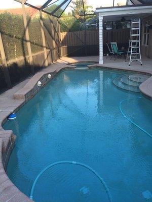 Pool area painting