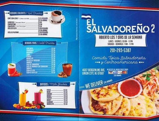 El Salvadoreño 2 - Menu Outside