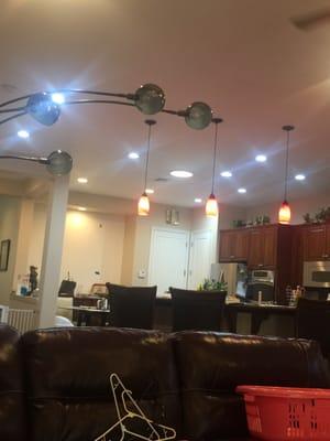 LED lights in kitchen