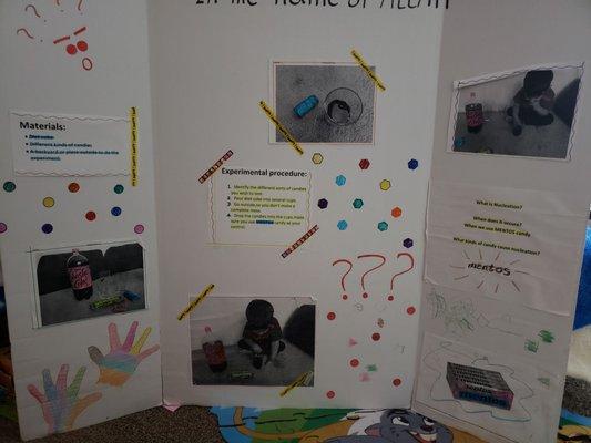 They have science project for graduation every year.