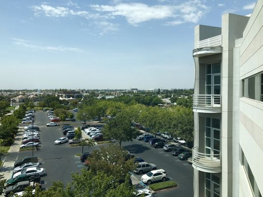 This facility has a vast number of parking spaces.