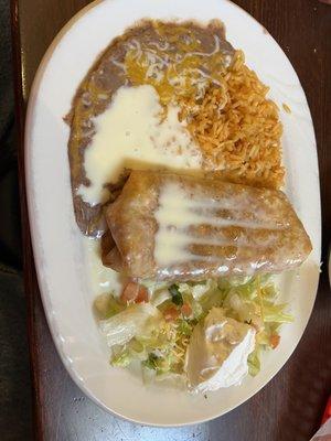 Chimichanga lunch