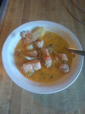 Lohikeitto- salmon soup from Finland