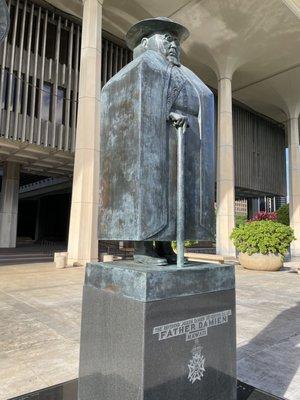 Marisol Escobar; Father Damien; 1968; bronze