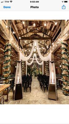 Winter wedding wonderland